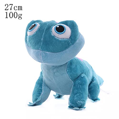 Dmitongz 17-27Cm Frozen 2 Peluches de Dibujos Animados para niños Elsa Olaf Toys Bruni Figurine Chameleon Key Colgante Salamander Plush Kids Regalo de cumpleaños