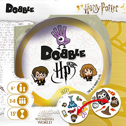 Dobble Harry Potter (edición 2021) - Asmodee Sociedad - Juego de observación, Cartas