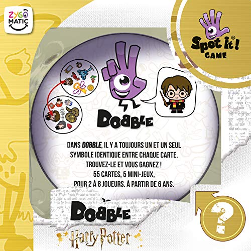 Dobble Harry Potter (edición 2021) - Asmodee Sociedad - Juego de observación, Cartas