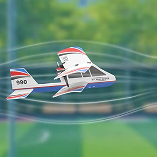 Doble Wings RC Plane Helicopter Control remoto Aeroplano Listo para volar Planes para adultos Electric Control Remoto Toy Regalo Juguete Adultos o Niños Avanzados mejorados con Propeller Saver