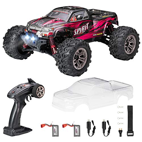 DOMIBOT Coche Teledirigido para Adulto 4x4 Coche Crawler RC 1/16 con Alta Velocidad 45km/h 2.4Ghz 80 Metros Coche Radiocontrol Coche Todoterreno RC DIY Carcasa de Coche Pro 5319