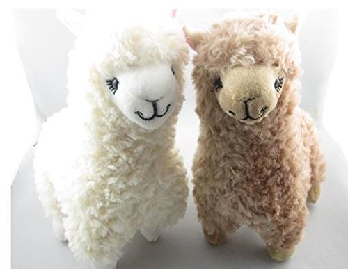 DORSION 2pcs Alpaca Plush Toy Camel Llama Animal de Peluche muñeca de los niños 23cm de Altura