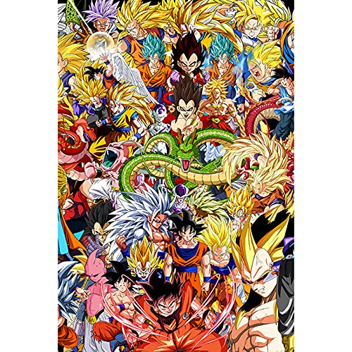 Dragon Ball Anime Puzzle 300/500/1000 piezas Puzzle de madera, juguetes educativos para niños, decoración del hogar, entretenimiento, montaje, rompecabezas, juego de descompresión