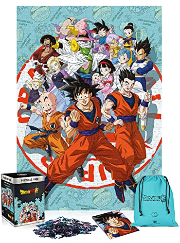 Dragon Ball Super: Universe Survival - Puzzle 1000 Piezas 68cm x 48cm | Incluye póster y Bolsa | Videojuego | Puzzle para Adultos y Adolescentes