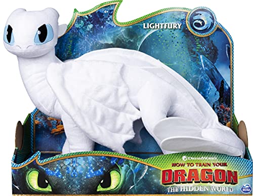 DRAGONS Peluche de dragón Furia Clara, 36 cm de Alto, a Partir de 4 años