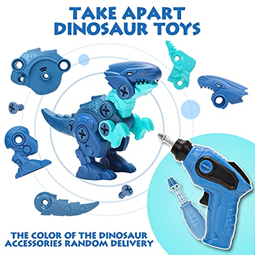 Dreamon Dinosaurios Juguetes para Niños con Jaula Taladro Eléctrico, Educativo Regalos Construcción Juguetes para niños 4 años