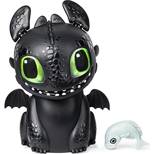 DreamWorks Dragons - Dragón bebé Interactivo Desdentado con Sonidos, para niños a Partir de 5 años