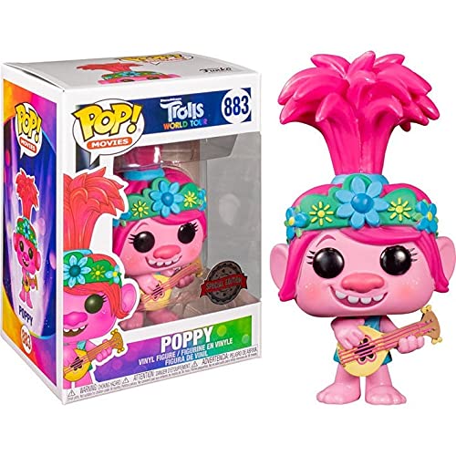 DreamWorks Trolls Funko Pop World Tour - Poppy con Guitarra (Exclusivo)