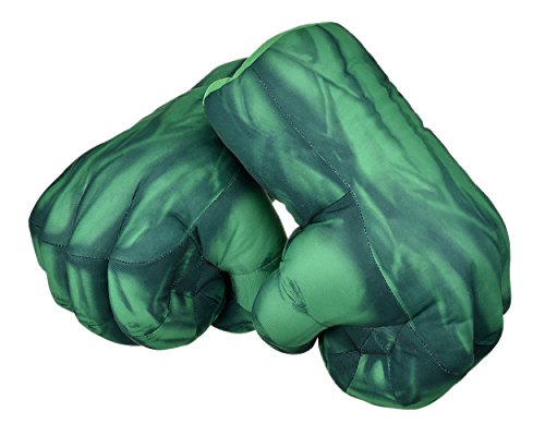 ds. distinctive style Guantes de Boxeo 1 par de Guantes de puño 1Guantes de Peluche Suave para los niños Guantes de Cosplay - Verde (24cm)