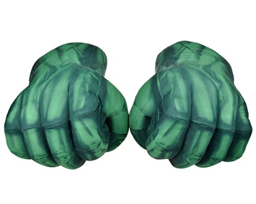 ds. distinctive style Guantes de Boxeo 1 par de Guantes de puño 1Guantes de Peluche Suave para los niños Guantes de Cosplay - Verde (24cm)