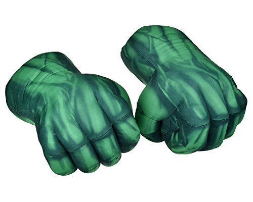 ds. distinctive style Guantes de Boxeo 1 par de Guantes de puño 1Guantes de Peluche Suave para los niños Guantes de Cosplay - Verde (24cm)