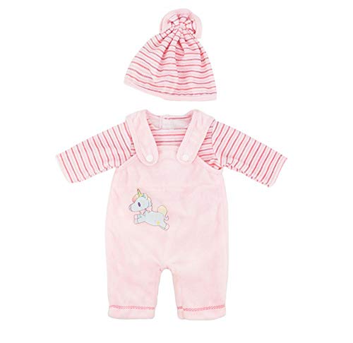 DUORUI Ropa de Muñeca Vestido de Tirantes Body para Muñeca New Born Baby Doll de 18 Pulgadas Patrón de Dinosaurio Unicornio