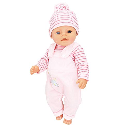 DUORUI Ropa de Muñeca Vestido de Tirantes Body para Muñeca New Born Baby Doll de 18 Pulgadas Patrón de Dinosaurio Unicornio