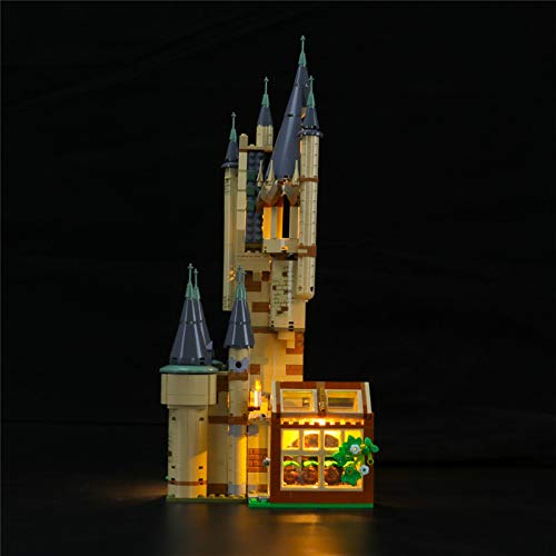 EDCAA Kit de iluminación LED para Harry Potter Hogwarts Castle Astronomy Tower Toy compatible con Great Hall y Whomping Willow Sets compatible con Lego 75969 (no incluido)