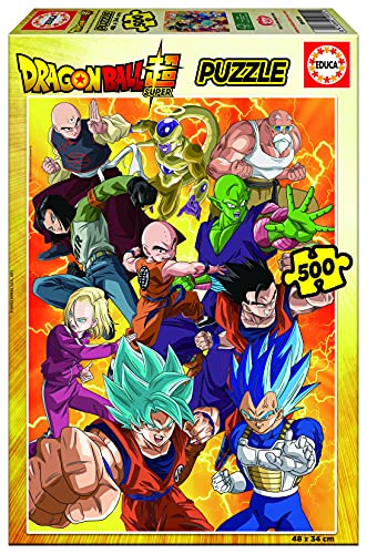 Educa 19009 Dragon Ball Super. Personajes. Puzzle de 500 Piezas, a Partir de 10 años, Multicolor