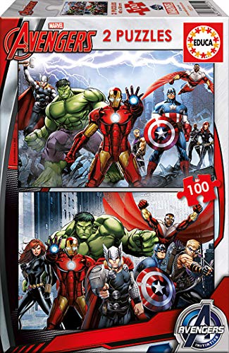 Educa - Avengers Los Vengadores 2 Puzzles de 100 Piezas, Multicolor (15771)