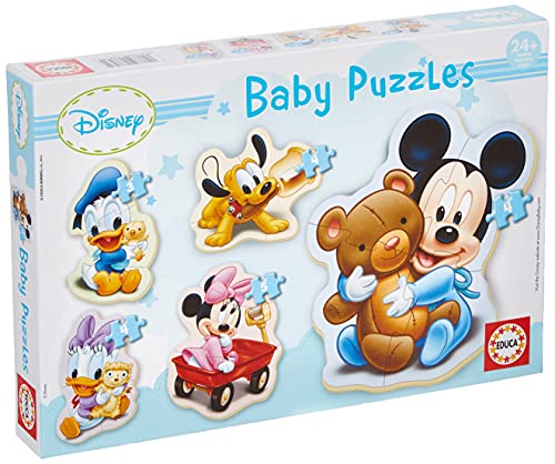 Educa - Baby Mickey Mouse 5 Puzzles Orogresivos de 3 a 5 Piezas, Multicolor (13813)