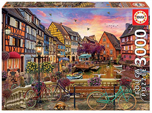 Educa Colmar, Francia. Puzzle de 3000 Piezas. Ref. 19051, Multicolor