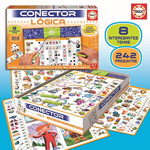 Educa - Conector Lógica Juego Educativo para Niños, Multicolor (17201)