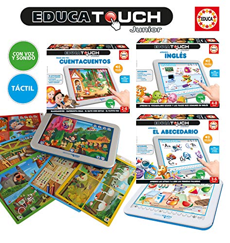 Educa - EducaTouch Junior Érase Una Vez...Cuentacuentos, con música y canciones, Juego educativo para niños, A partir de 24 meses, Ref.15746