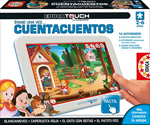 Educa - EducaTouch Junior Érase Una Vez...Cuentacuentos, con música y canciones, Juego educativo para niños, A partir de 24 meses, Ref.15746