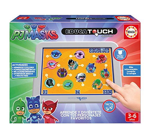 Educa - EducaTouch Junior PJ Masks, con música y Canciones Juego Educativo para niños, a Partir de 3 años (17430)