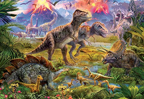 Educa - Encuentro de Dinosaurios Puzzle, 500 Piezas, Multicolor (15969)