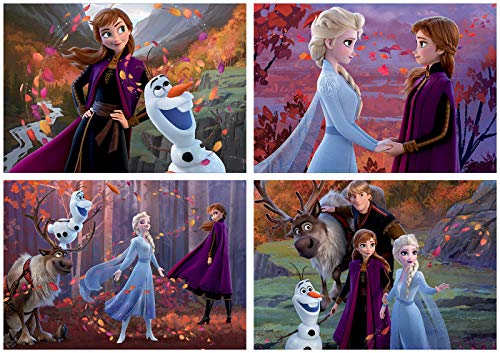 Educa - Frozen 2 4 Puzzles, 50+80+100+150 Piezas, Multicolor (18640)