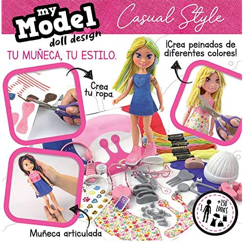 Educa - My Model Doll Design Casual Muñeca, Multicolor, 18368