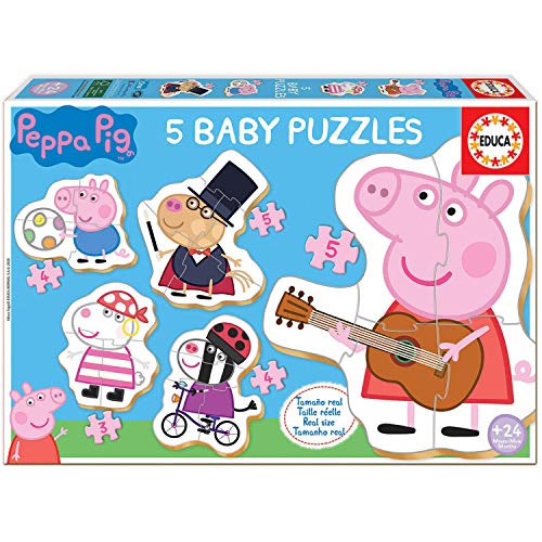 Educa - Peppa Pig Conjucto de Baby Puzzles, Multicolor (18589)