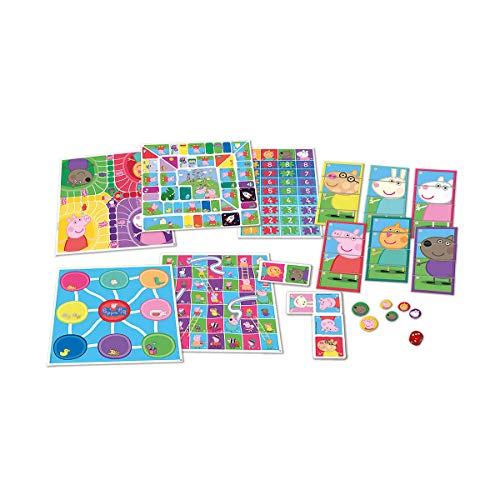 Educa Peppa Pig Juegos, Set 8 En 1, multicolor (16791)