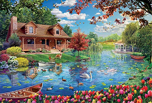 Educa Series. Casita en el Lago. Puzzle de 5000 Piezas. Ref, Multicolor (19056)