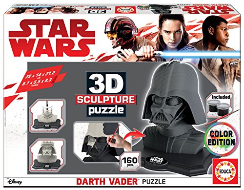 Educa - Star Wars-Darth Vader 3D Sculpture Puzzle, Multicolor (17334)