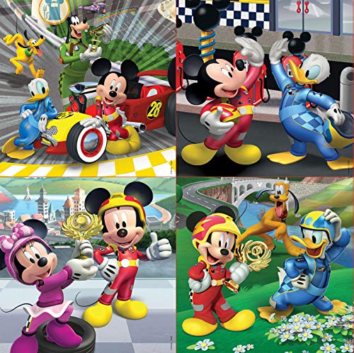 Educa Superpilotos Mickey And The Roadster Racers Puzzles Progresivos, 12+16+20+25 Piezas, multicolor (17629)