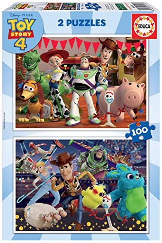 Educa - Toy Story 4 2 Puzzles de 100 Piezas, Multicolor (18107)