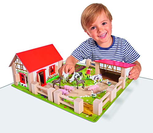 Eichhorn - Set de juego Little Farm, 21 piezas (100004304), 39x36 cm