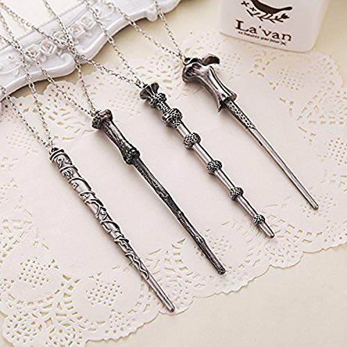 EisEyen Urisgo 14 unids/Set Harry Potter Hermione Dumbledore Voldemort Varita mágica con Caja de Halloween Harri Potter Chico Hogwarts Varita mágica de Regalo