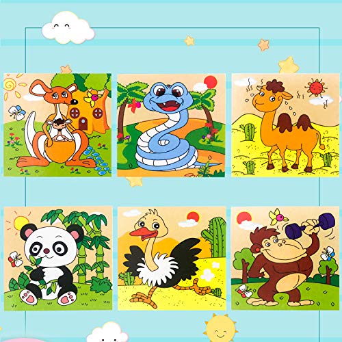 EKKONG Puzzles de Madera ,Animales Rompecabezas ,Juguetes Bebes, Puzzles de Madera Educativos para Bebé, Juguetes niños 0-3 años