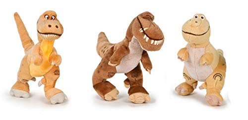 El Viaje de Arlo - Pack 3 Peluches 6'69"/17cm Calidad Super Soft - Nash 16cm + Ramsey 17cm + Butch 19cm (los Dinosaurios)