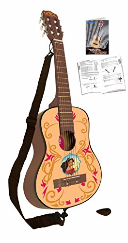 Elena de Avalor K2000El Elena of Avalor Disney Guitarra Clásica De 6 Cuerdas, 78 cm Largo, Material de Madera (Lexibook