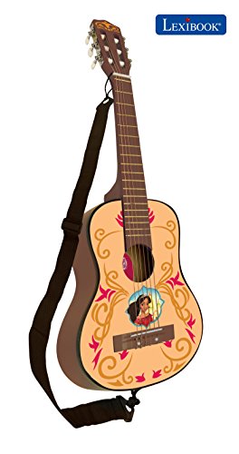 Elena de Avalor K2000El Elena of Avalor Disney Guitarra Clásica De 6 Cuerdas, 78 cm Largo, Material de Madera (Lexibook