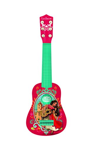 Elena de Avalor K200EL Elena of Avalor, Disney-Mi Primera Guitarra, 6 Cuerdas, 53 cm, Instrumento niña (Lexibook