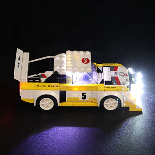 Elroy369Lion Juego de luces LED para Lego Speed Champions 1985 Audi Sport Quattro S1 76897 de bloques de construcción para Lego 76897 (solo incluye LED, no incluye el kit Lego)