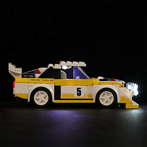 Elroy369Lion Juego de luces LED para Lego Speed Champions 1985 Audi Sport Quattro S1 76897 de bloques de construcción para Lego 76897 (solo incluye LED, no incluye el kit Lego)