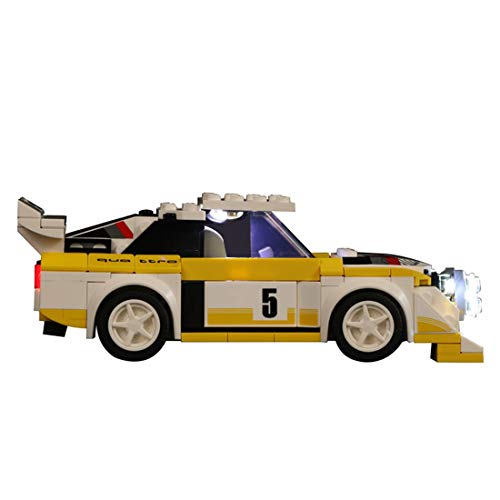 Elroy369Lion Juego de luces LED para Lego Speed Champions 1985 Audi Sport Quattro S1 76897 de bloques de construcción para Lego 76897 (solo incluye LED, no incluye el kit Lego)