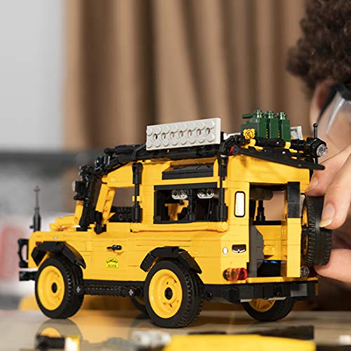 Elroy369Lion Kit de construcción Technic todoterreno SUV para Land Rover Defender para niños tirar juguetes atrás coche compatible con Lego Technic (1053 piezas)