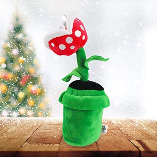 Emeili Super Mario Bros Peluche, Piranha Plant Super Mario Peluche, Juguete de Peluche Piranha Plant, Bros Peluche Peluche Animal Suave Muñeca Figura 26CM