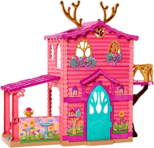 Enchantimals - Casa Danessa con muñeca Danessa y mascota, casa de muñeca con accesorios (Mattel GW90)