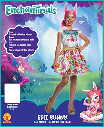 Enchantimals - Disfraz de Bree Bunny para niña, 5-7 años (Rubies 641213-M)