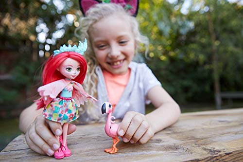 Enchantimals-Fanci Flamingo Muñeca con Mascota Swash, multicolor (Mattel GFN42)